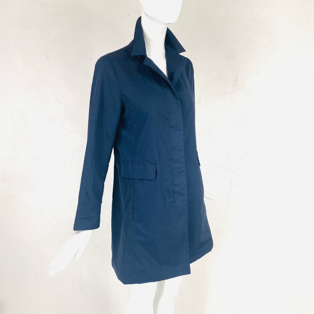❤️SOLD❤️ MAXMARA WEEKEND Navy Rain Trench Coat, 0 - Picture 10 of 12